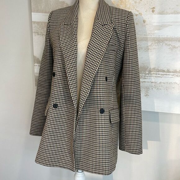 ZARA DOUBLE-BREASTED BUTTONED OVERSIZED BLAZER size Medium - Picture 2 of 7